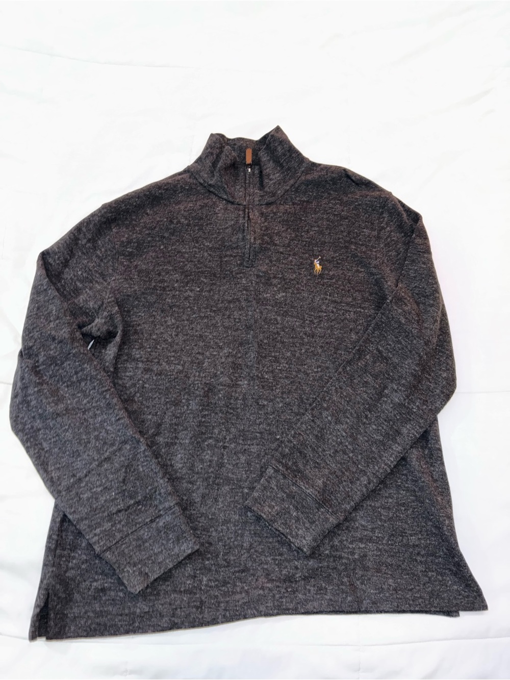 Polo by Ralph Lauren Charcoal Gray Quarter-Zip Pullover